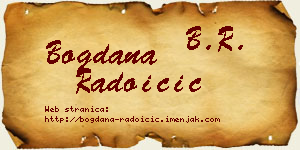 Bogdana Radoičić vizit kartica